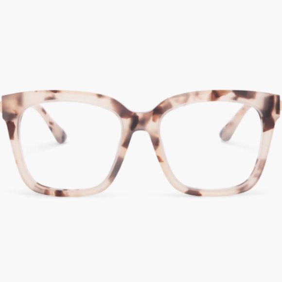 Bella Square Glasses - Cream Tortoise - Picture 1 of 1
